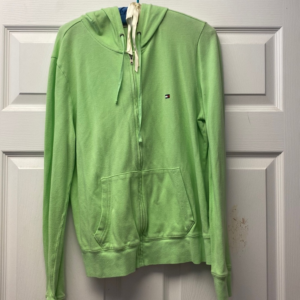 Large Tommy Hilfiger zip up hooded jacket